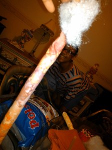 Stuffing the arms can slow our diva from getting dressed!